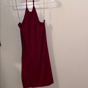 Burgundy summer dress